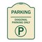 Signmission Parking Diagonal Parking W/ Parking Heavy-Gauge Aluminum Sign, 24" x 18", TG-1824-23472 A-DES-TG-1824-23472 - alternate 1